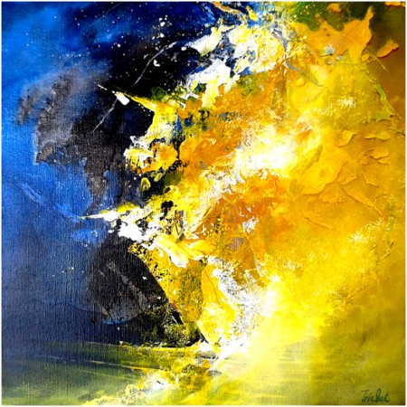 "Ombre, lumière" acrylique (40x40cm) (n° a04) :  160 €